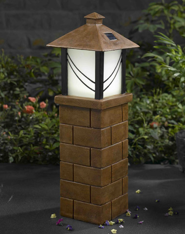 HGL10112 Poly Brick Design Solar Light